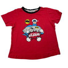 Load image into Gallery viewer, Boys DC Comics, Batman Christmas cotton pyjama tee / top, FUC, size 5,  