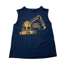 Load image into Gallery viewer, Boys Anko, navy cotton tank top, digger, GUC, size 4,  