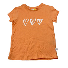 Load image into Gallery viewer, Girls Lily &amp; Dan, lightweight cotton tee / top, hearts, EUC, size 4,  