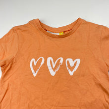 Load image into Gallery viewer, Girls Lily &amp; Dan, lightweight cotton tee / top, hearts, EUC, size 4,  