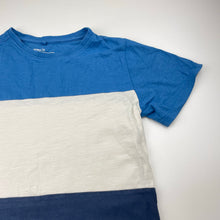Load image into Gallery viewer, Boys Anko, blue &amp; white cotton tee / top, FUC, size 8,  