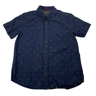 Boys Indie, navy lightweight cotton short sleeve shirt, GUC, size 5,  