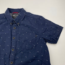 Load image into Gallery viewer, Boys Indie, navy lightweight cotton short sleeve shirt, GUC, size 5,  