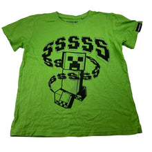 Load image into Gallery viewer, Boys MOJANG, MINECRAFT cotton tee / top, wash fade, FUC, size 8,  