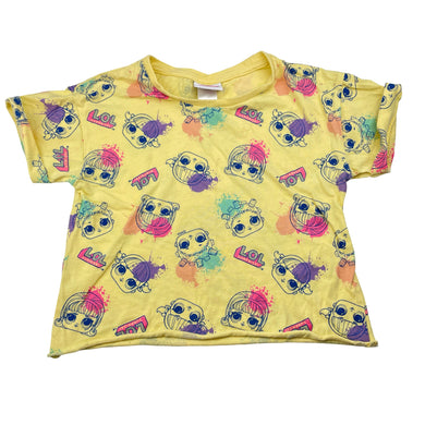 Girls LOL SURPRISE, cotton tee / top, small marks left shoulder, FUC, size 8,  