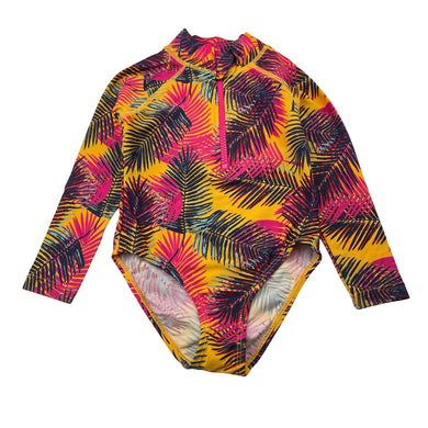 Girls Anko, long sleeve swim one-piece, EUC, size 2,  