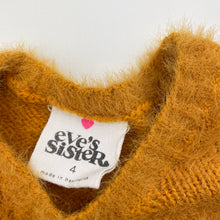 Load image into Gallery viewer, Girls Eve's Sister, soft fluffy knit sweater / jumper, EUC, size 4,  