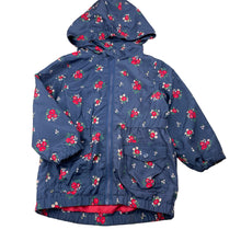 Load image into Gallery viewer, Girls Sprout, navy floral spray jacket / coat, EUC, size 2,  