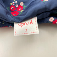 Load image into Gallery viewer, Girls Sprout, navy floral spray jacket / coat, EUC, size 2,  