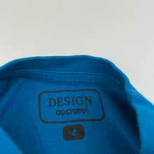 Load image into Gallery viewer, Boys DESIGN apparel, cotton tee / top, New Zealand, EUC, size 4,  