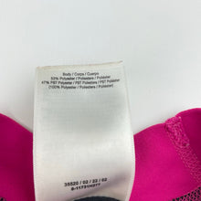 Load image into Gallery viewer, Girls Speedo, ENDURANCE + short sleeve rashie / swim top, FUC, size 10,  