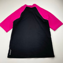 Load image into Gallery viewer, Girls Speedo, ENDURANCE + short sleeve rashie / swim top, FUC, size 10,  