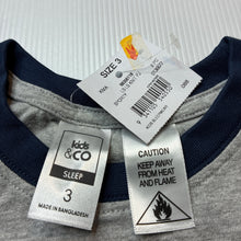Load image into Gallery viewer, Boys Kids &amp; Co, long sleeve pyjama tee / top, NEW, size 3,  