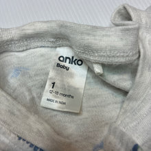 Load image into Gallery viewer, Unisex Anko, zip coverall / romper, dinosaurs, GUC, size 1,  