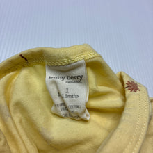Load image into Gallery viewer, Unisex Baby Berry, organic cotton blend bodysuit / romper, GUC, size 1,  