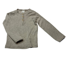 Load image into Gallery viewer, Unisex H&amp;M, organic cotton long sleeve henley top, EUC, size 1,  