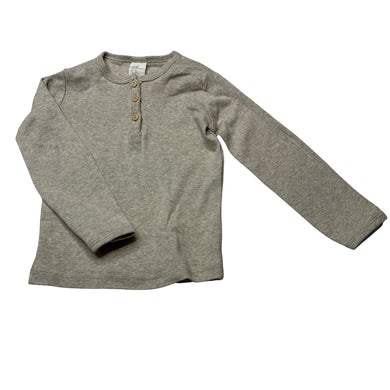 Unisex H&M, organic cotton long sleeve henley top, EUC, size 1,  