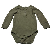 Load image into Gallery viewer, Boys Baby Berry, khaki waffle cotton bodysuit / romper, GUC, size 0,  