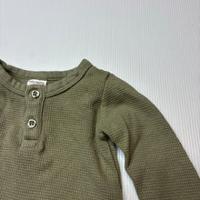 Load image into Gallery viewer, Boys Baby Berry, khaki waffle cotton bodysuit / romper, GUC, size 0,  