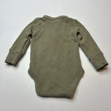 Load image into Gallery viewer, Boys Baby Berry, khaki waffle cotton bodysuit / romper, GUC, size 0,  