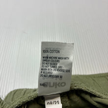 Load image into Gallery viewer, Boys Anko, green cotton shorts, elasticated, GUC, size 1,  