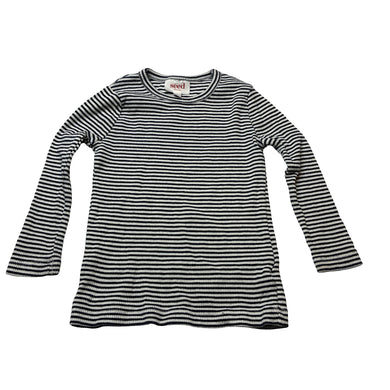 Unisex Seed, navy stripe stretchy long sleeve top, FUC, size 2,  