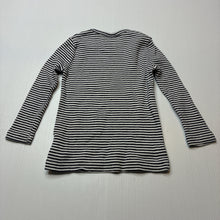 Load image into Gallery viewer, Unisex Seed, navy stripe stretchy long sleeve top, FUC, size 2,  