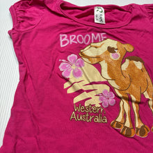 Load image into Gallery viewer, Girls RAMO, pink cotton tee / top, camel, EUC, size 2,  