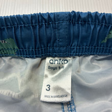 Load image into Gallery viewer, Boys Anko, lightweight board shorts, elasticated, GUC, size 3,  