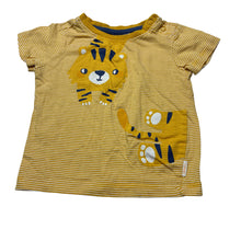 Load image into Gallery viewer, Boys Sprout, striped cotton tee / top, tiger, GUC, size 00,  
