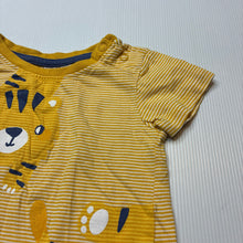 Load image into Gallery viewer, Boys Sprout, striped cotton tee / top, tiger, GUC, size 00,  