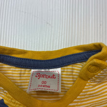 Load image into Gallery viewer, Boys Sprout, striped cotton tee / top, tiger, GUC, size 00,  