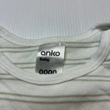 Load image into Gallery viewer, Unisex Anko, cotton bodysuit / romper, GUC, size 0000,  