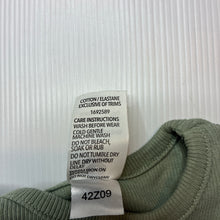 Load image into Gallery viewer, Unisex Dymples, khaki strechy long sleeve top, EUC, size 0,  