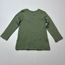 Load image into Gallery viewer, Unisex Dymples, khaki strechy long sleeve top, EUC, size 0,  