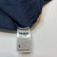 Load image into Gallery viewer, Boys Anko, navy cotton polo shirt top, EUC, size 1,  