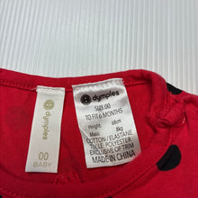 Load image into Gallery viewer, Girls Dymples, red &amp; black stretchy tutu romper, EUC, size 00,  