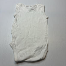 Load image into Gallery viewer, Unisex Anko, white cotton bodysuit / romper, FUC, size 1,  