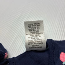 Load image into Gallery viewer, Girls Target, navy stretchy top / dress, strawberries, EUC, size 00, L: 30cm