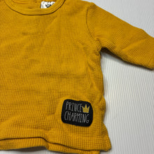 Load image into Gallery viewer, Boys Baby Berry, waffle cotton long sleeve top, EUC, size 0000,  
