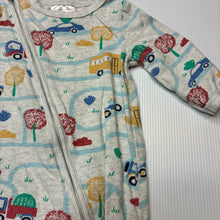 Load image into Gallery viewer, Boys Sprout, organic cotton blend zip romper, GUC, size 0000,  