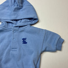 Load image into Gallery viewer, Unisex Dymples, embroidered fleece lined sweater romper, EUC, size 0000,  