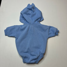 Load image into Gallery viewer, Unisex Dymples, embroidered fleece lined sweater romper, EUC, size 0000,  