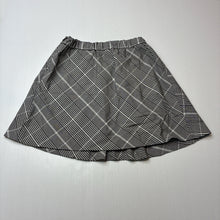Load image into Gallery viewer, Girls Zara, black &amp; white skirt, elasticated, L: 32cm, GUC, size 8,  