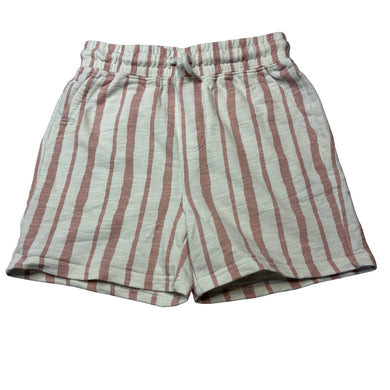 Unisex Cotton On, pink & white stripe casual shorts, elasticated, EUC, size 8,  