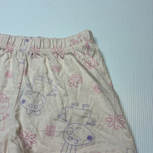 Load image into Gallery viewer, Girls Peppa Pig, cotton pyjama shorts, elasticated, EUC, size 3-4,  