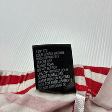 Load image into Gallery viewer, Boys Tilt, red &amp; white stripe cotton pyjama shorts, FUC, size 12,  