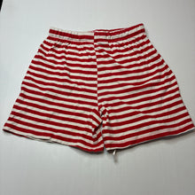 Load image into Gallery viewer, Boys Tilt, red &amp; white stripe cotton pyjama shorts, FUC, size 12,  