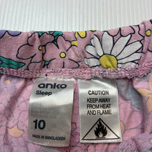 Load image into Gallery viewer, Girls Anko, floral pyjama shorts, elasticated, GUC, size 10,  