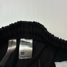 Load image into Gallery viewer, Unisex Anko, black school shorts, elasticated, EUC, size 10,  